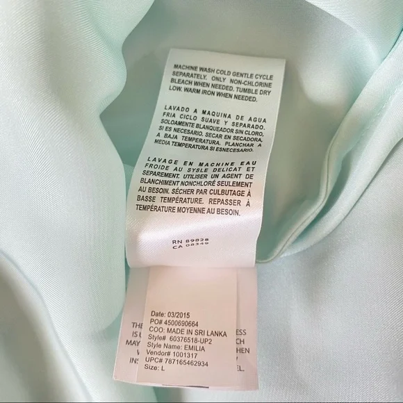 Robert Rodriguez Satin Emilia Inverted Front Pleat Top Green Size L Sleeveless - Picture 7 of 8